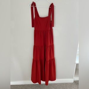 A loves A burnt red maxi dress
